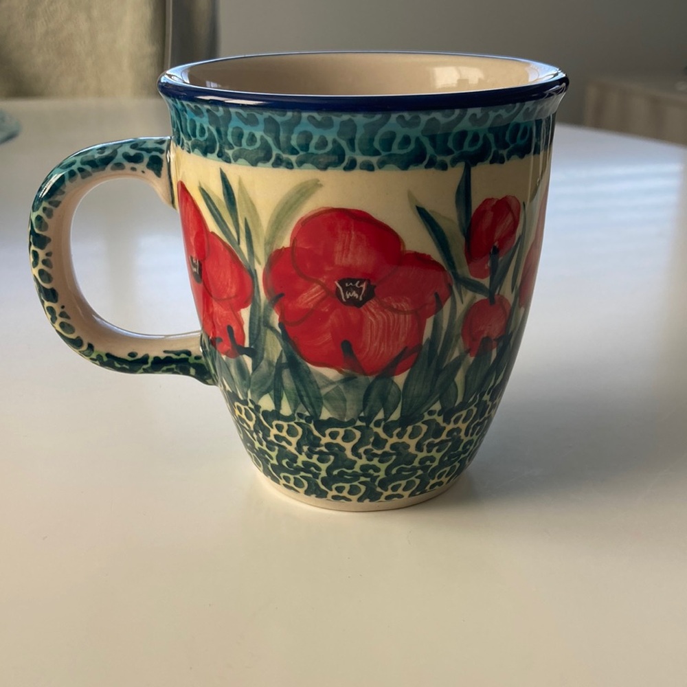 Rare Unikat polish pottery mug like new
